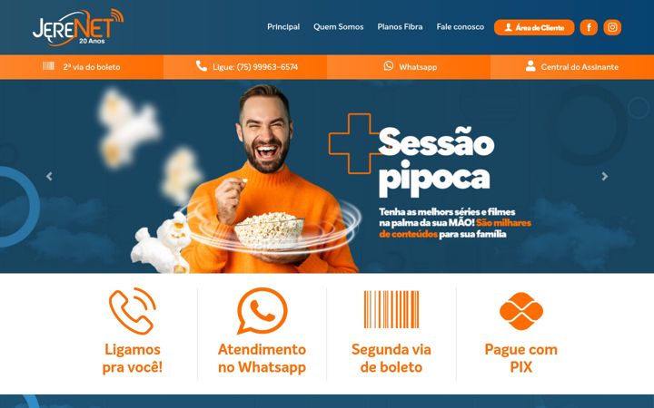 Screenshot of jerenet.com.br