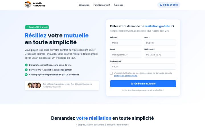 Screenshot of jeresiliemamutuelle.com