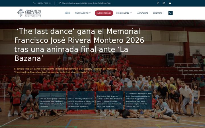 Screenshot of jerezcaballeros.es