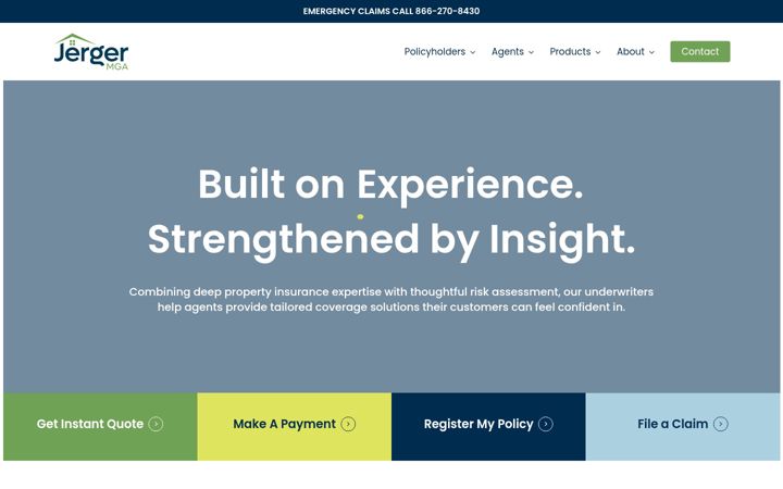 Screenshot of jergermga.com