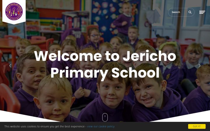 Screenshot of jericho.cumbria.sch.uk