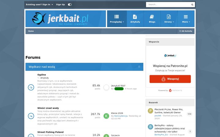 Screenshot of jerkbait.pl