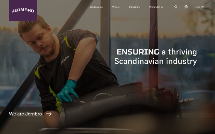 Screenshot of jernbro.com