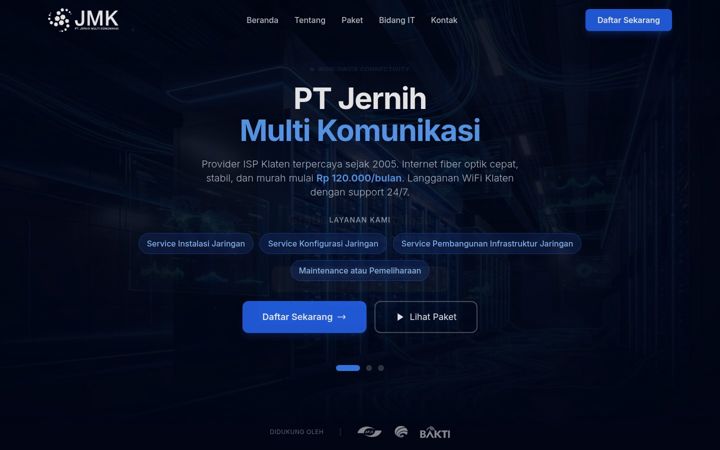Screenshot of jernih.net.id