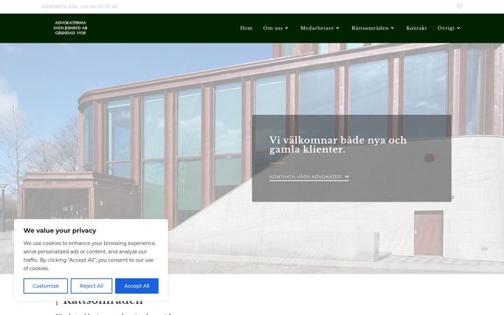 Screenshot of jernryd.se