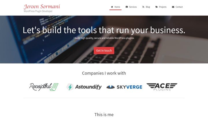 Screenshot of jeroensormani.com