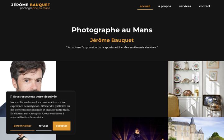 Screenshot of jeromebauquet-photographie.com