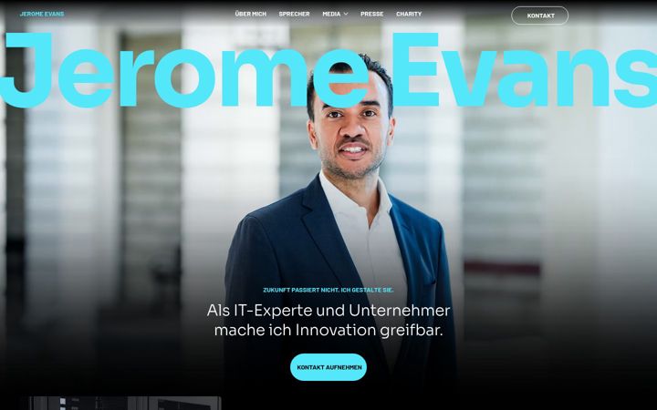 Screenshot of jeromeevans.de