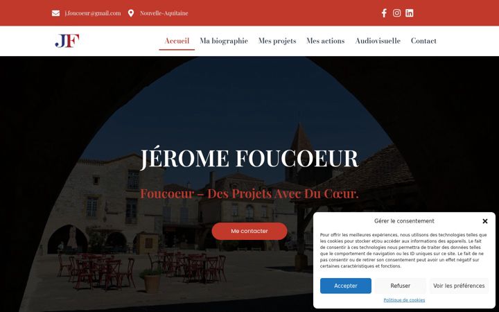 Screenshot of jeromefoucoeur.fr