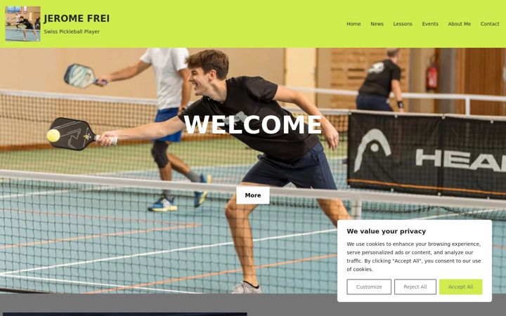 Screenshot of jeromefrei.com