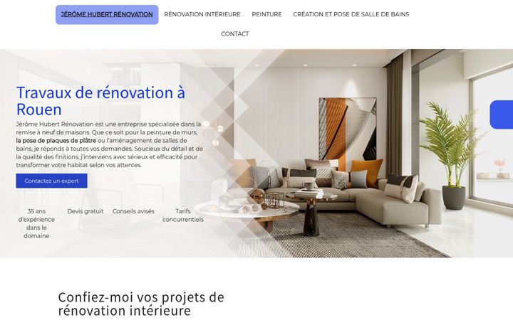 Screenshot of jeromehubertrenovation.fr