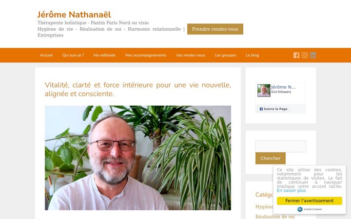 Screenshot of jeromenathanael.com