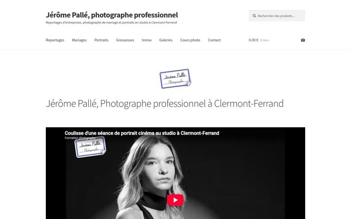 Screenshot of jeromepalle.com