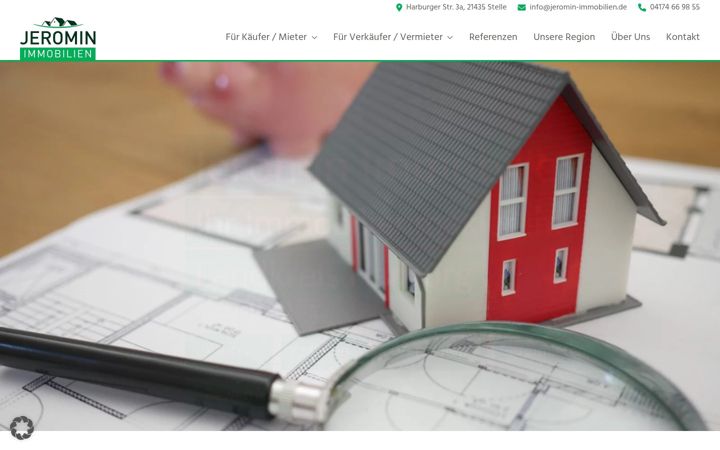 Screenshot of jeromin-immobilien.de