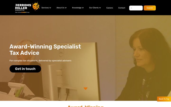 Screenshot of jerromsmiller.co.uk