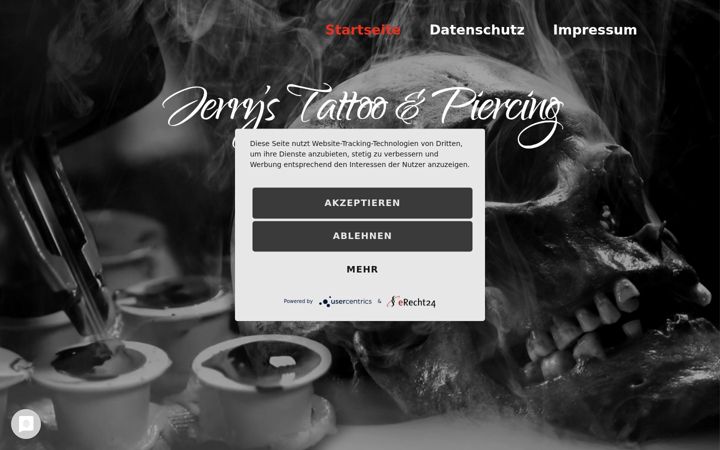 Screenshot of jerry-tattoo.de
