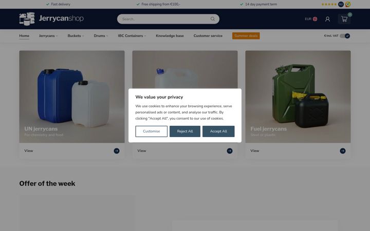 Screenshot of jerrycanshop.nl