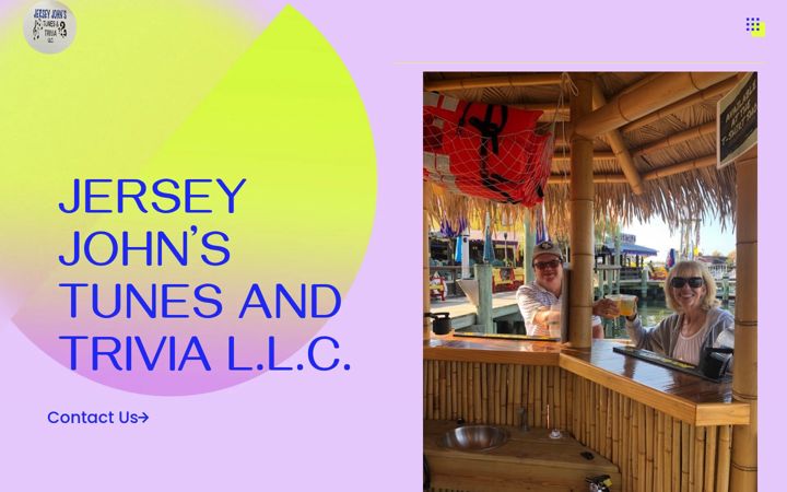 Screenshot of jerseyjohnstunesandtrivia.com