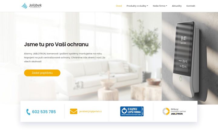 Screenshot of jertelalarm.cz