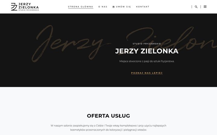 Screenshot of jerzyzielonka.pl