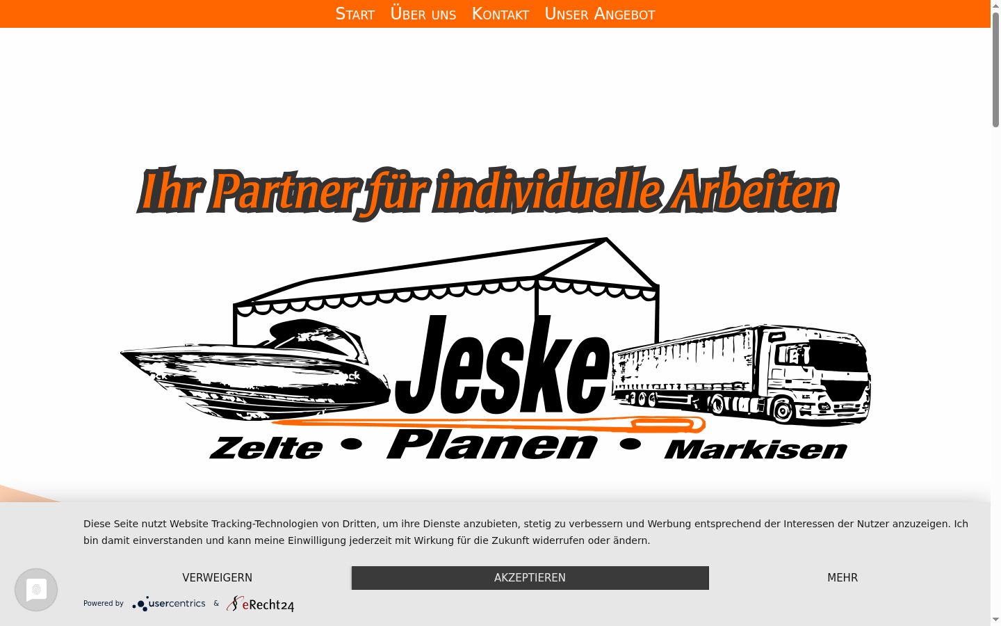 Zrzut ekranu banera zgody wyświetlanego przed jakąkolwiek interakcją
