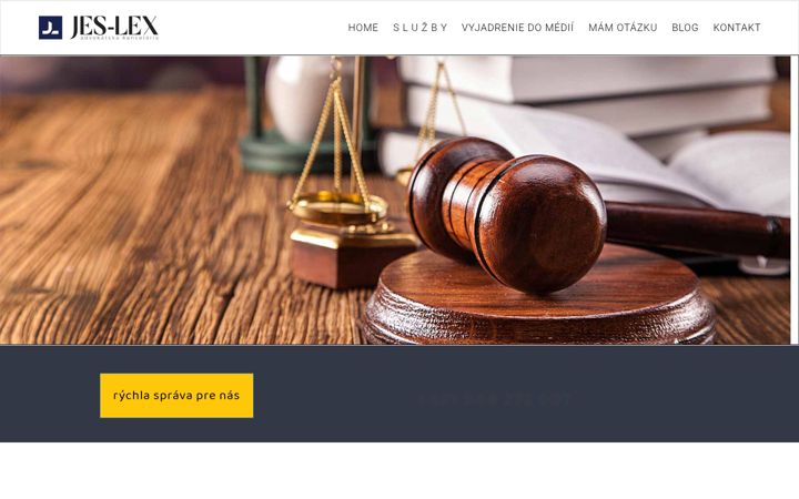 Screenshot of jeslex.sk