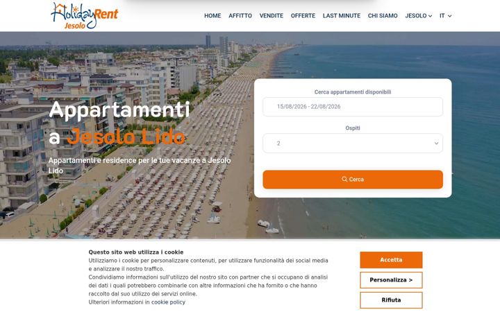 Screenshot of jesoloholidayrent.it
