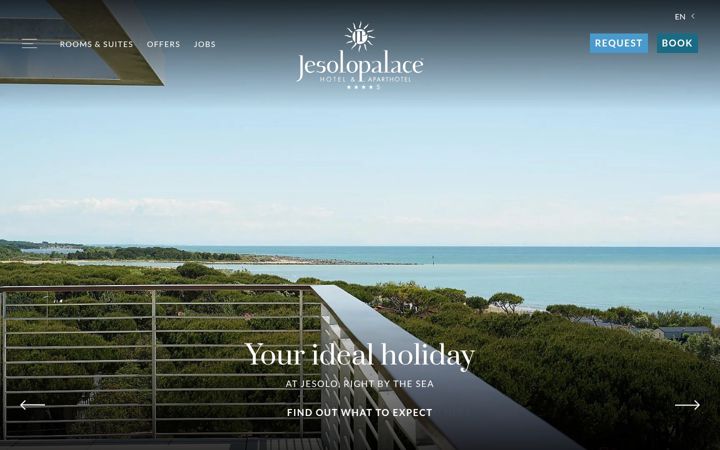 Screenshot of jesolopalace.it