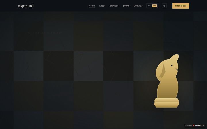 Screenshot of jesperhall.se