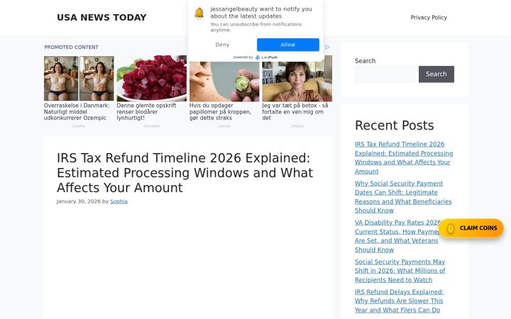 Screenshot of jessangelbeauty.com