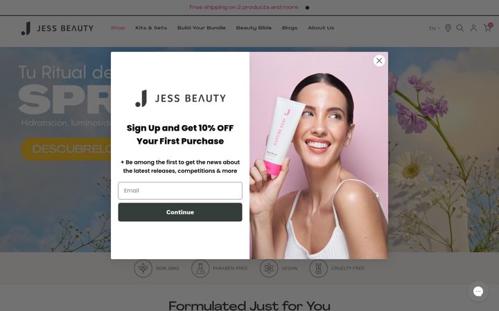 Screenshot of jessbeauty.com