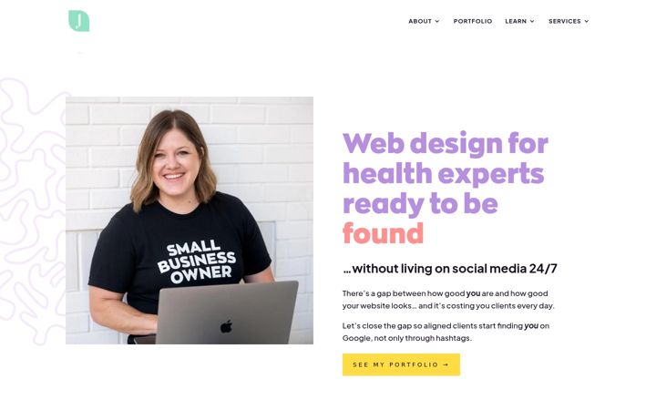 Screenshot of jesscreatives.com