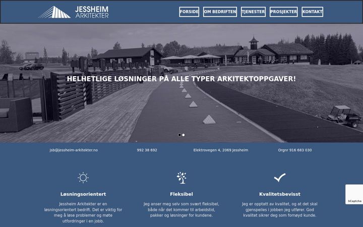 Screenshot of jessheim-arkitekter.no