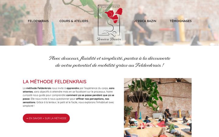 Screenshot of jessica-bazin-feldenkrais.com