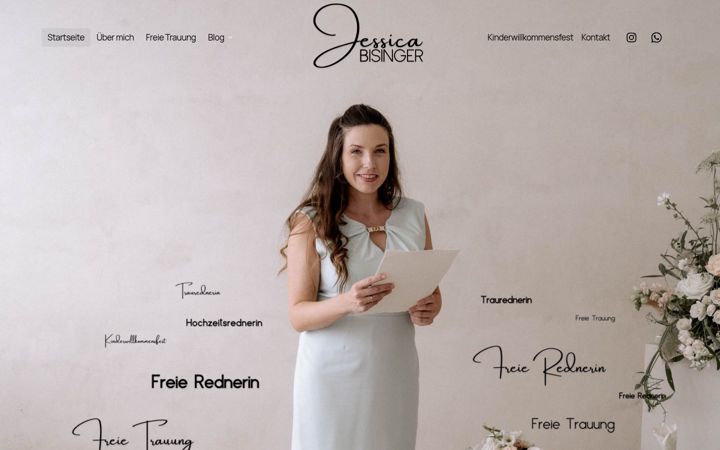 Screenshot of jessica-bisinger.de