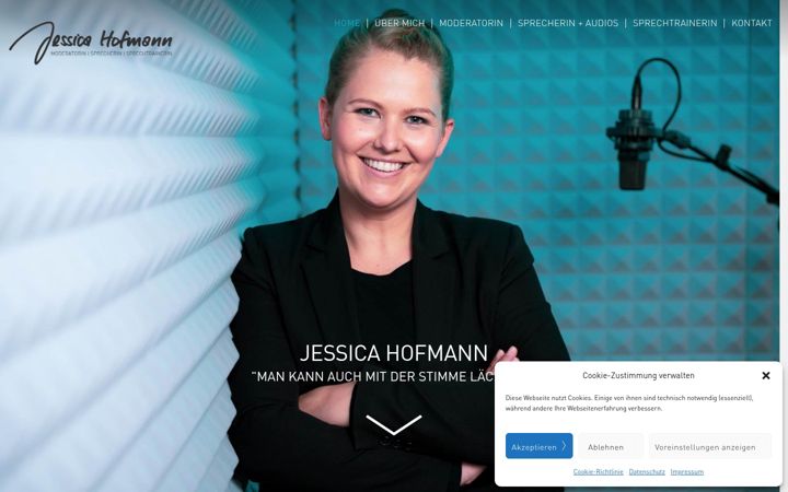 Screenshot of jessica-hofmann.de