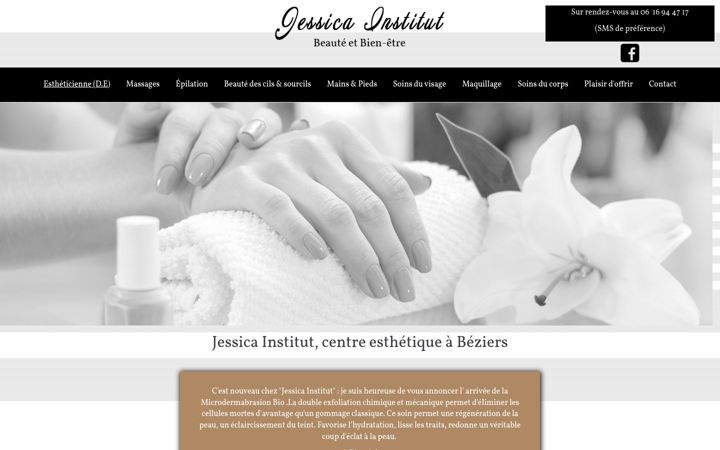 Screenshot of jessica-institut.fr
