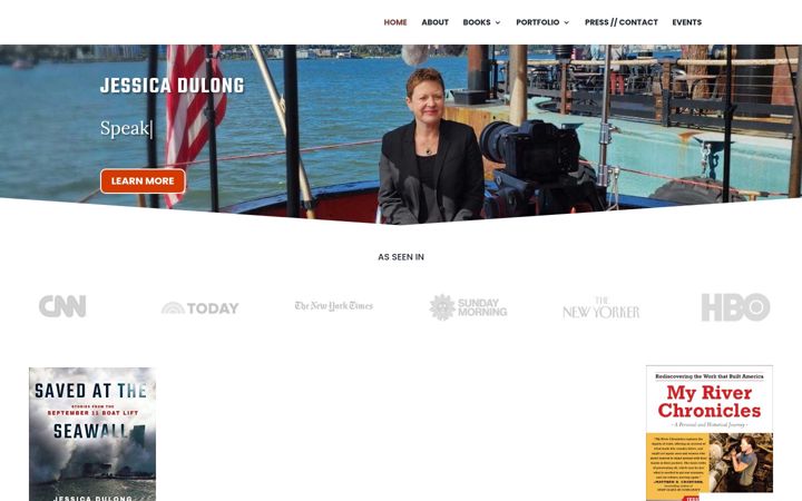 Screenshot of jessicadulong.com