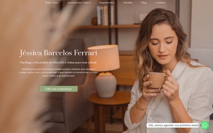 Screenshot of jessicaferraripsicologa.com