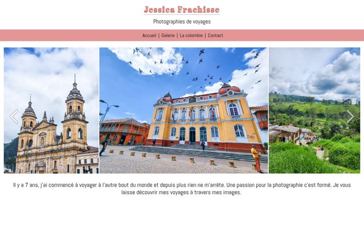 Screenshot of jessicafrachisse.com