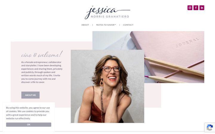 Screenshot of jessicagranatiero.com