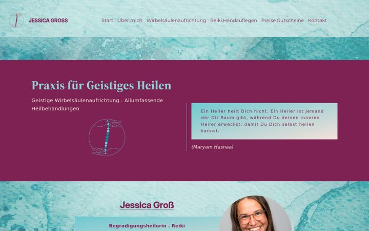 Screenshot of jessicagross.de
