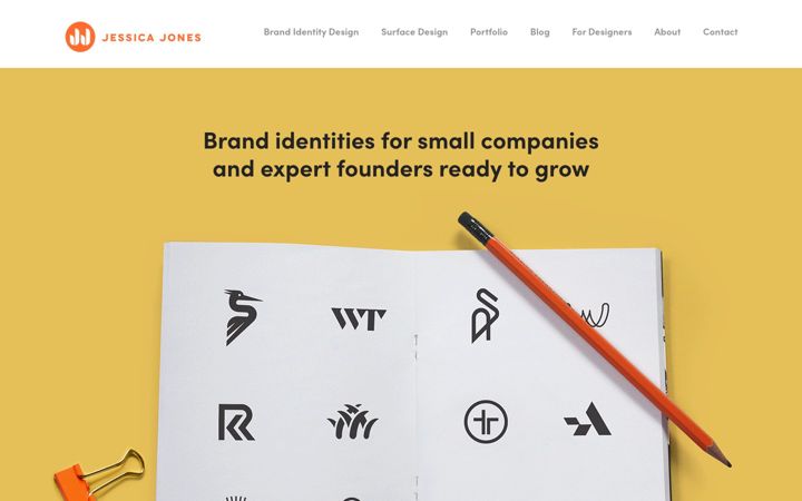 Screenshot of jessicajonesdesign.com