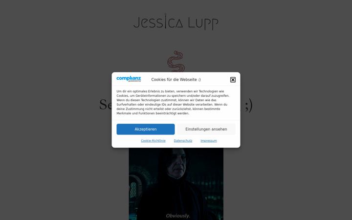 Screenshot of jessicalupp.de