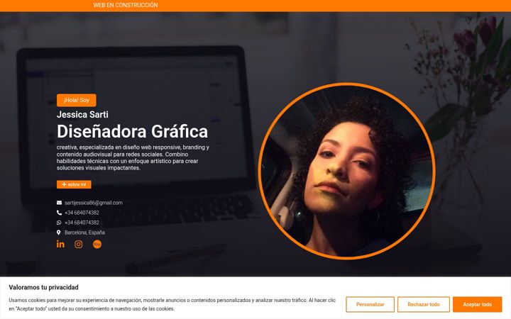 Screenshot of jessicasarti.com
