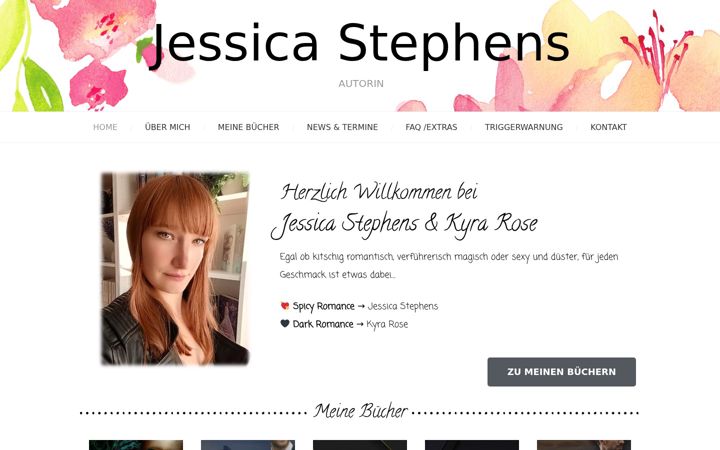 Screenshot of jessicastephens.de