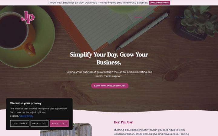 Screenshot of jessporter-va.co.uk