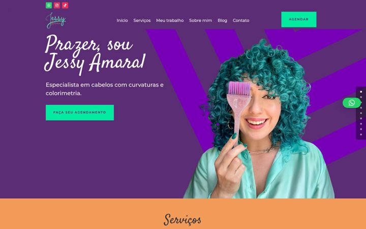 Screenshot of jessyamaral.com