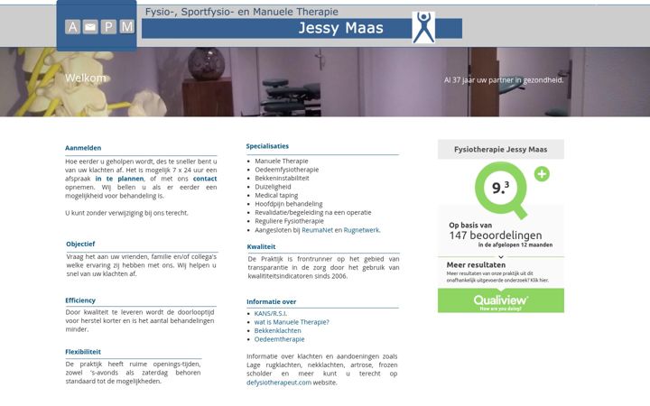 Screenshot of jessymaas.nl