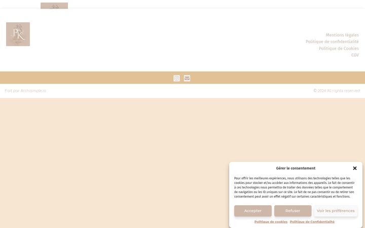 Screenshot of jessypmk.fr
